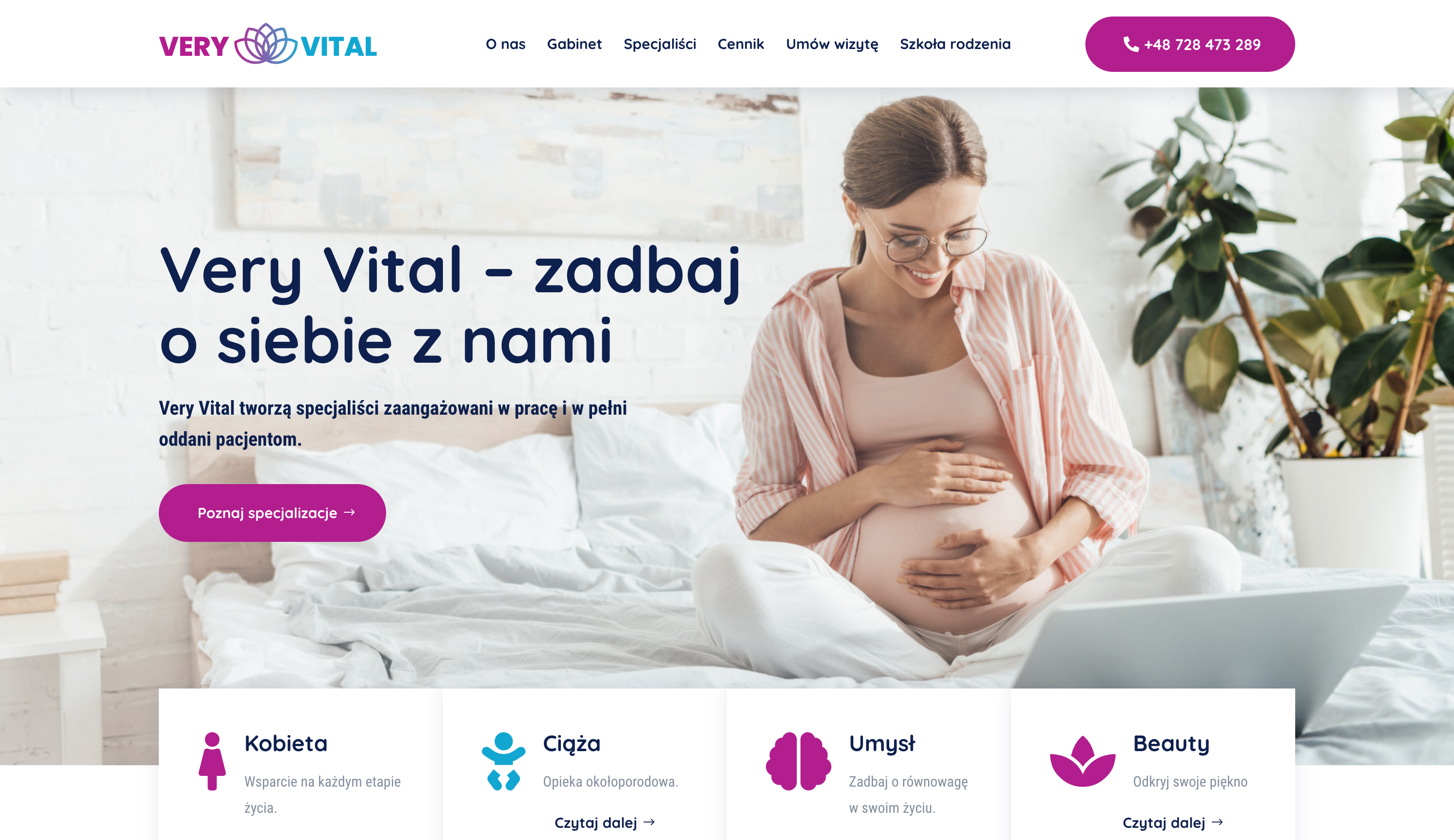 Strona internetowa wizytówka - przykładowa realizacja dla klienta Sas Deisgn.